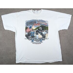 Harley Davidson T-shirt White 2XL Ride for Freedom 2014 Washington, D.C.